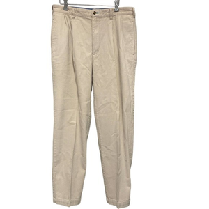 Tommy Hilfiger Cream Color Cordorouy Pleated Pants 34 x‎ 32 Pre-owned